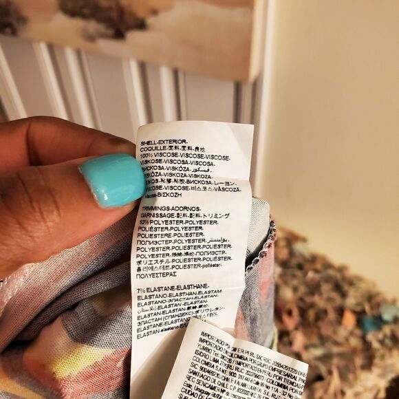 Desigual Striped Water Color Long Sleeve Tunic. - Picture 11 of 12